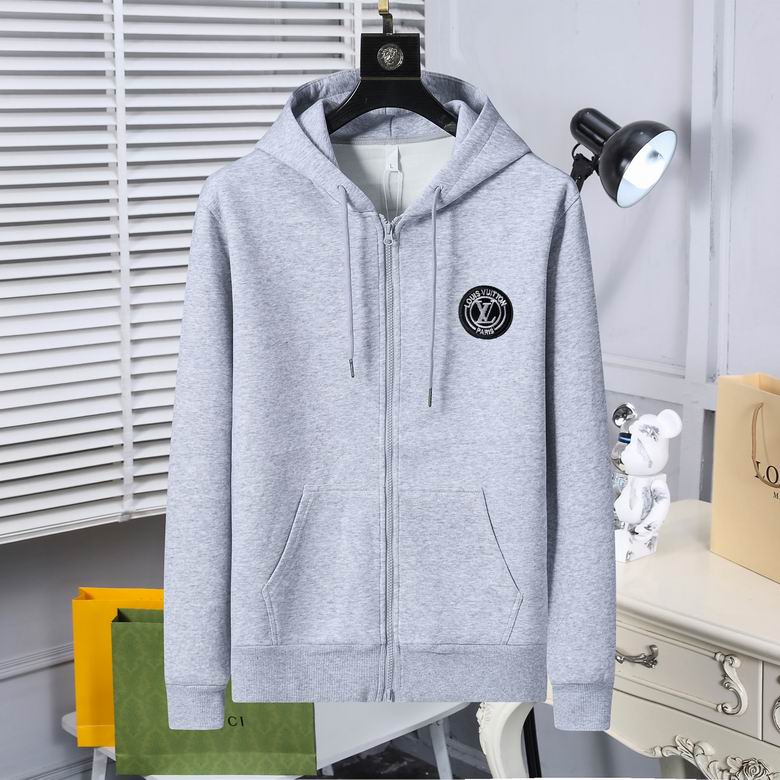 Louis Vuitton men hoodies-LV8114H